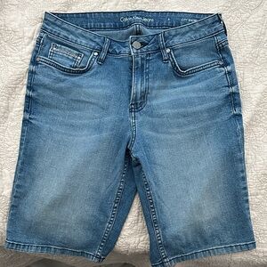 Calvin Klein Light Blue Denim Shorts